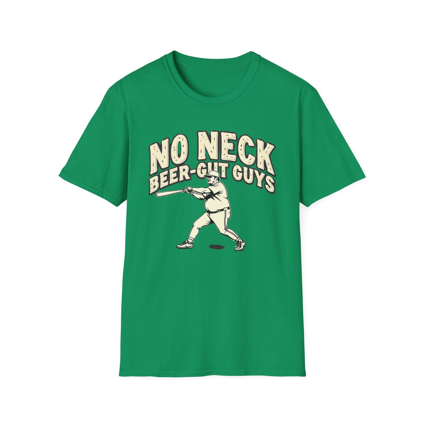 No Neck Beer Gut Guys T-Shirt | Unisex Softstyle Tee, Humor Apparel, Funny Gift for Beer Lovers, Casual Wear, Funny Saying Shirt - Psychonaut Swag