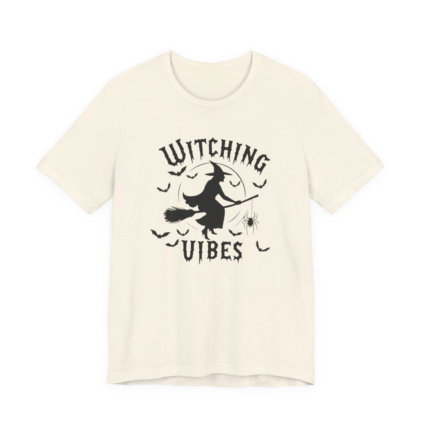 Witching Vibes Graphic Tee, Halloween Apparel, Unisex Costume Top, Casual T-Shirt, Spooky Season Outfit, Witchy Gift