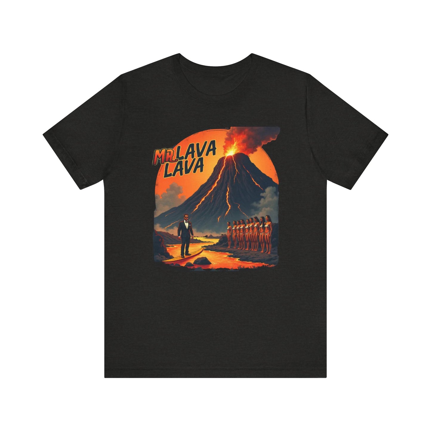 Mr. Lava Lava Tee, Unisex Graphic Shirt, Cool Retro T-Shirt, Perfect for Summer, Volcano Art, Gift for Geology Lovers - Psychonaut Swag