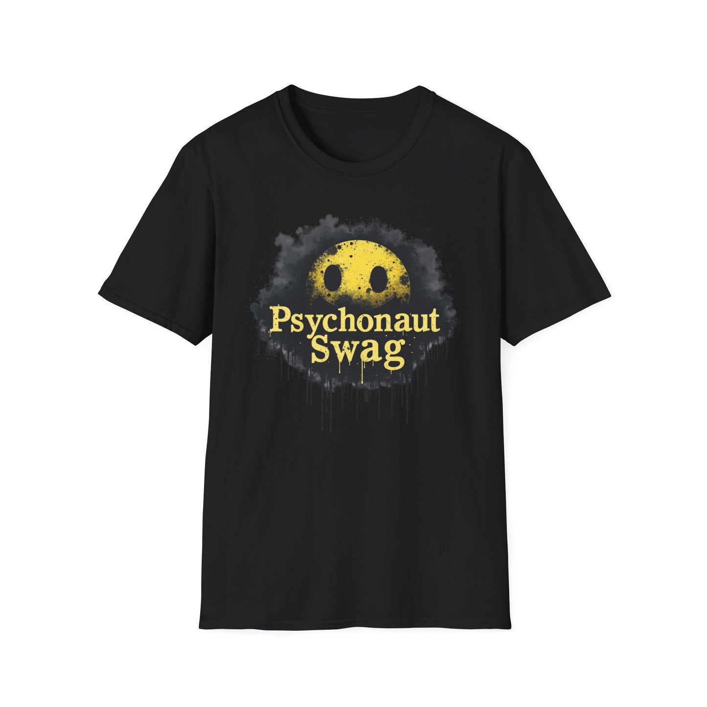 Psycho Smile, Pyschonaut Swag T-Shirt - Unisex Softstyle Tee, Casual Wear, Gift for Gamers, Festival Attire, Streetwear Fashion
