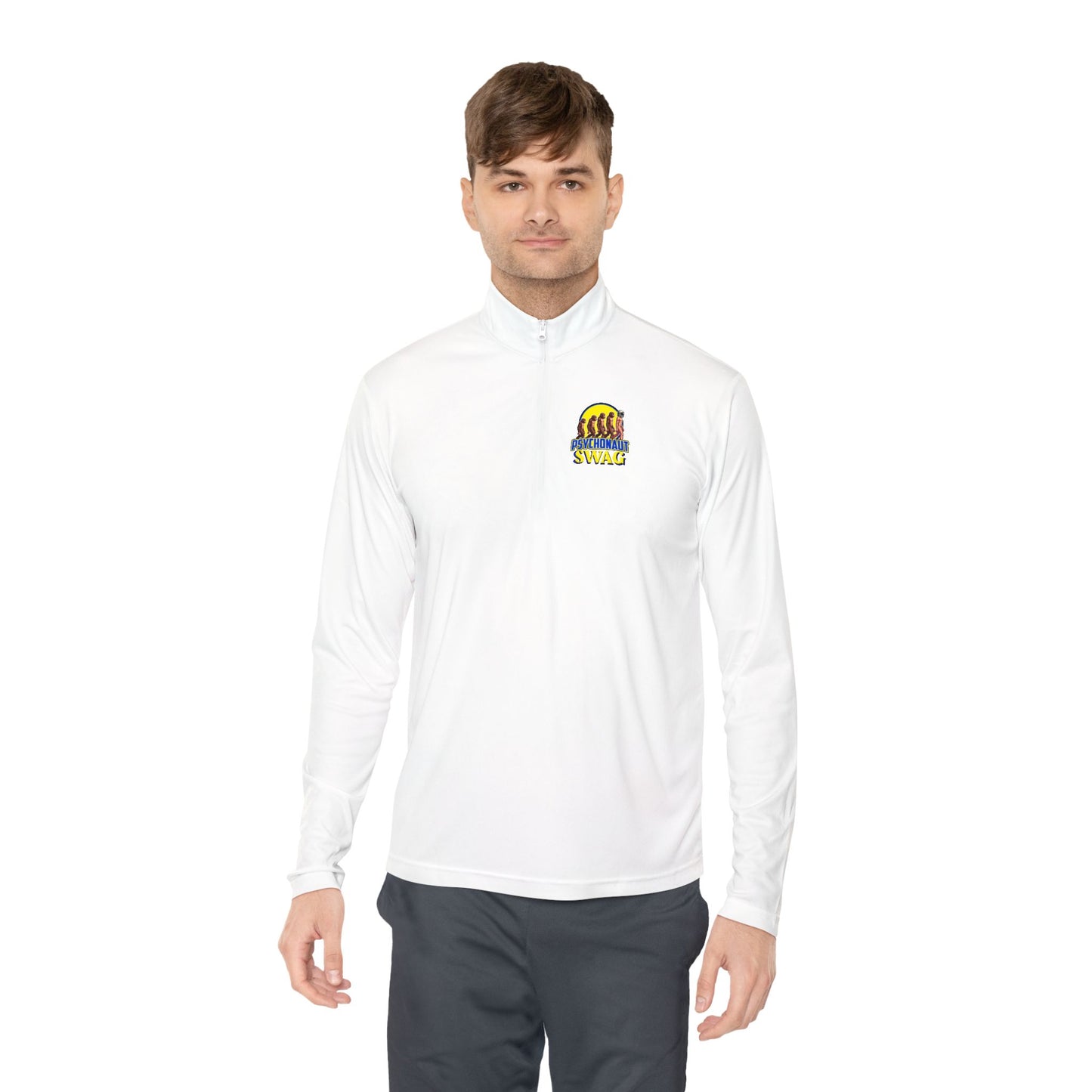 Psychonaut swag, small biz, Unisex Quarter-Zip Pullover with Vibrant Design, Cozy Layer, Ideal for Outdoor Activities, Gift for Him/Her, Perfect for Fall