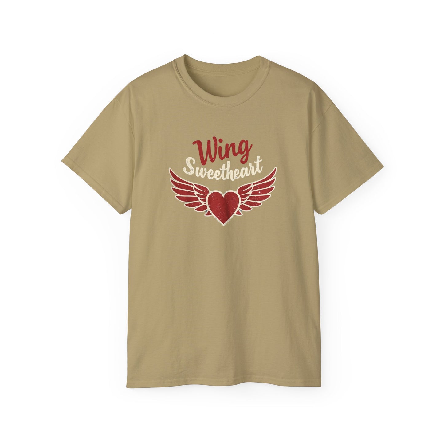 Wing Sweetheart Unisex Ultra Cotton Tee | Cute Graphic Shirt, Valentine's Day Gift, Trendy Casual Wear, Heart Theme Apparel, Unique T-Shirt - Psychonaut Swag