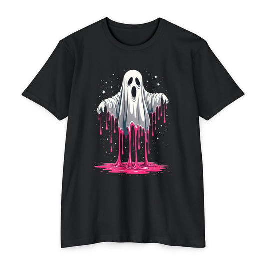 Drippy Ghost T-Shirt — Cute Dripping Halloween Tee