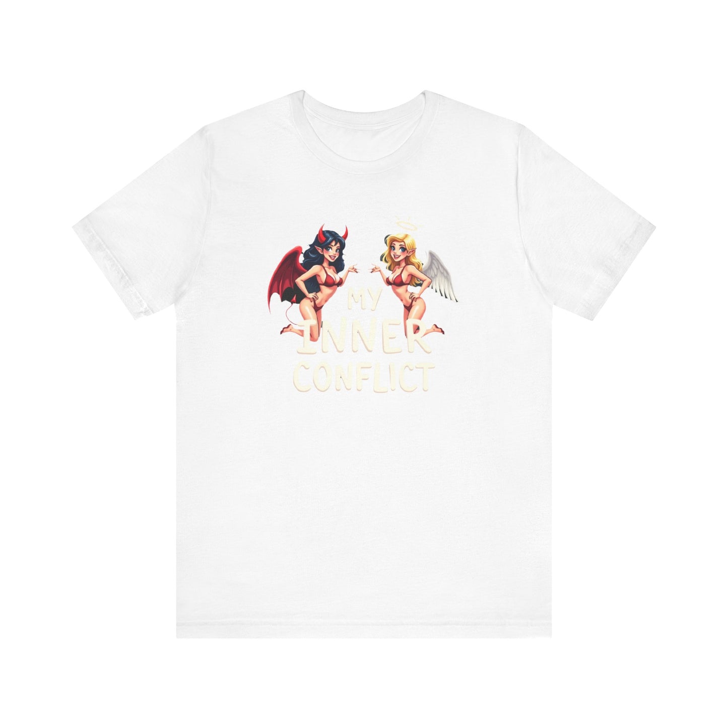 My Inner Conflict, Graphic Tee, Casual Wear, Halloween Gift, Unisex Shirt, Fashion Statement, Unique Style - Psychonaut Swag