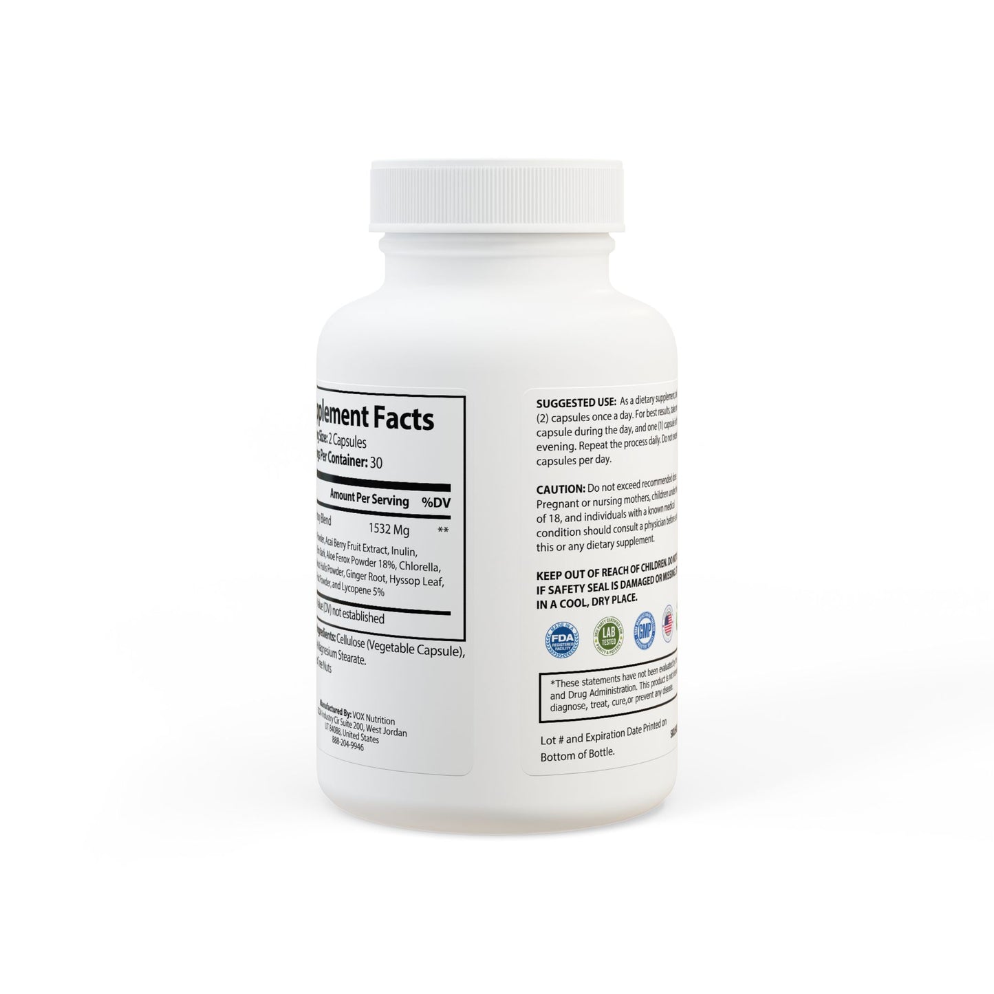 Acai Berry Complex Antioxidant Supplement — 60 Capsules
