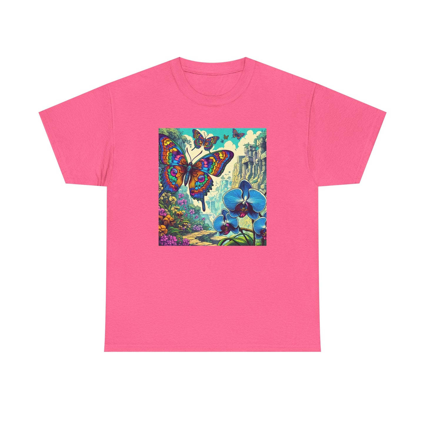 Butterfly Orchid, Unisex Heavy Cotton Tee - Psychonaut Swag
