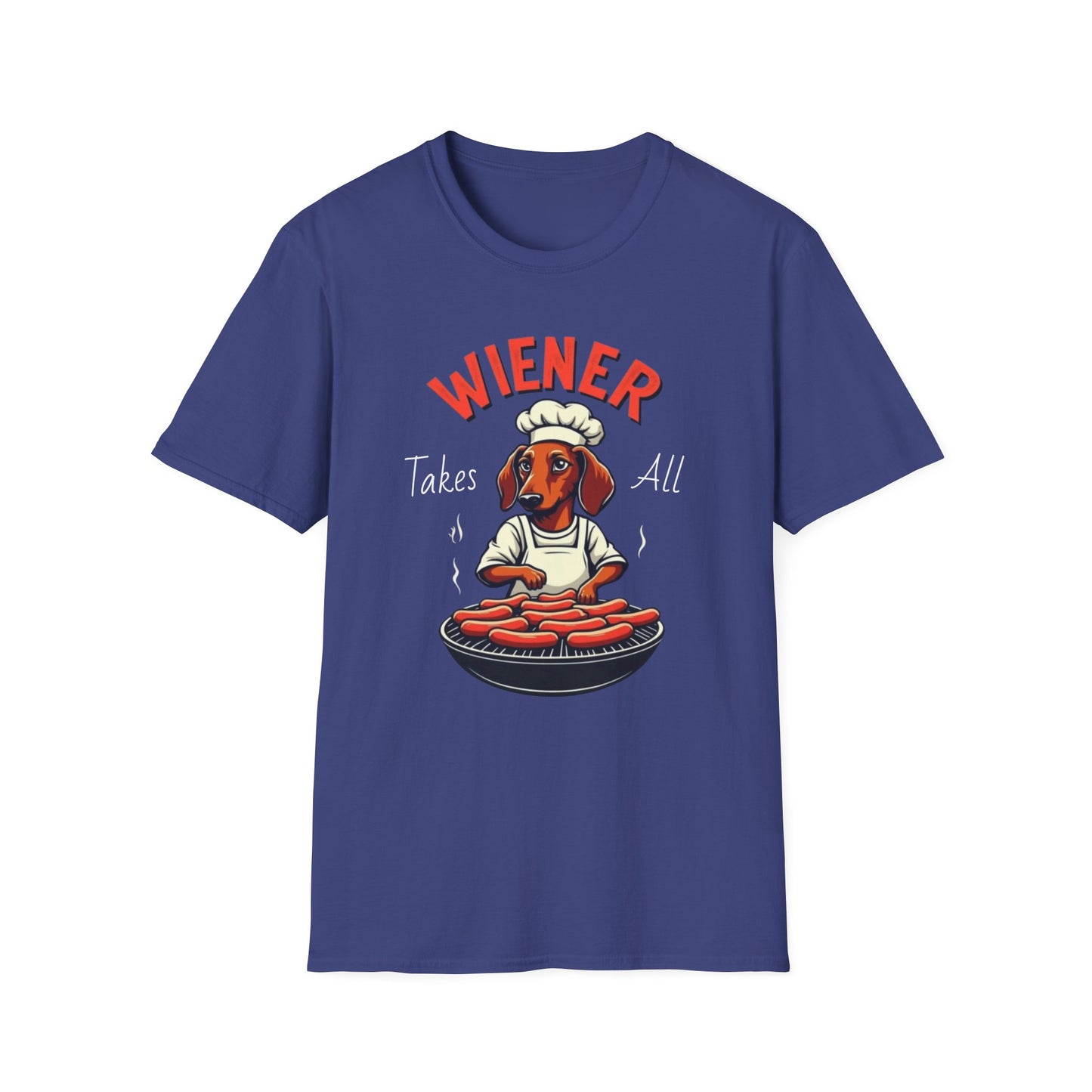 Wiener takes all, Dog Humor T-Shirt, Funny Pet Lover Gift, Cute Dog Tee, Unisex Funny Shirt, Dog Lover's Apparel - Psychonaut Swag
