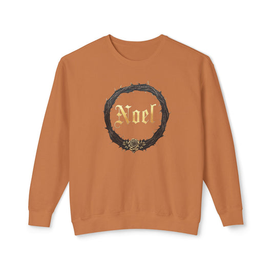 Noel Christmas Sweatshirt — Green Velvet Wreath Holiday Crewneck