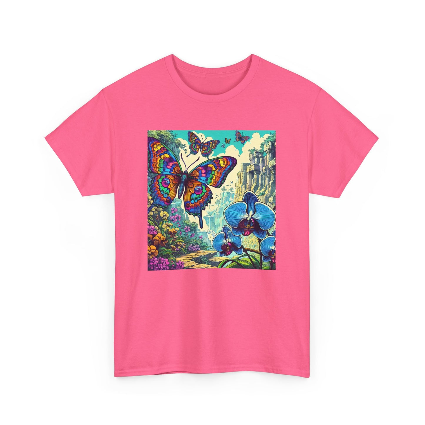Butterfly Orchid, Unisex Heavy Cotton Tee - Psychonaut Swag