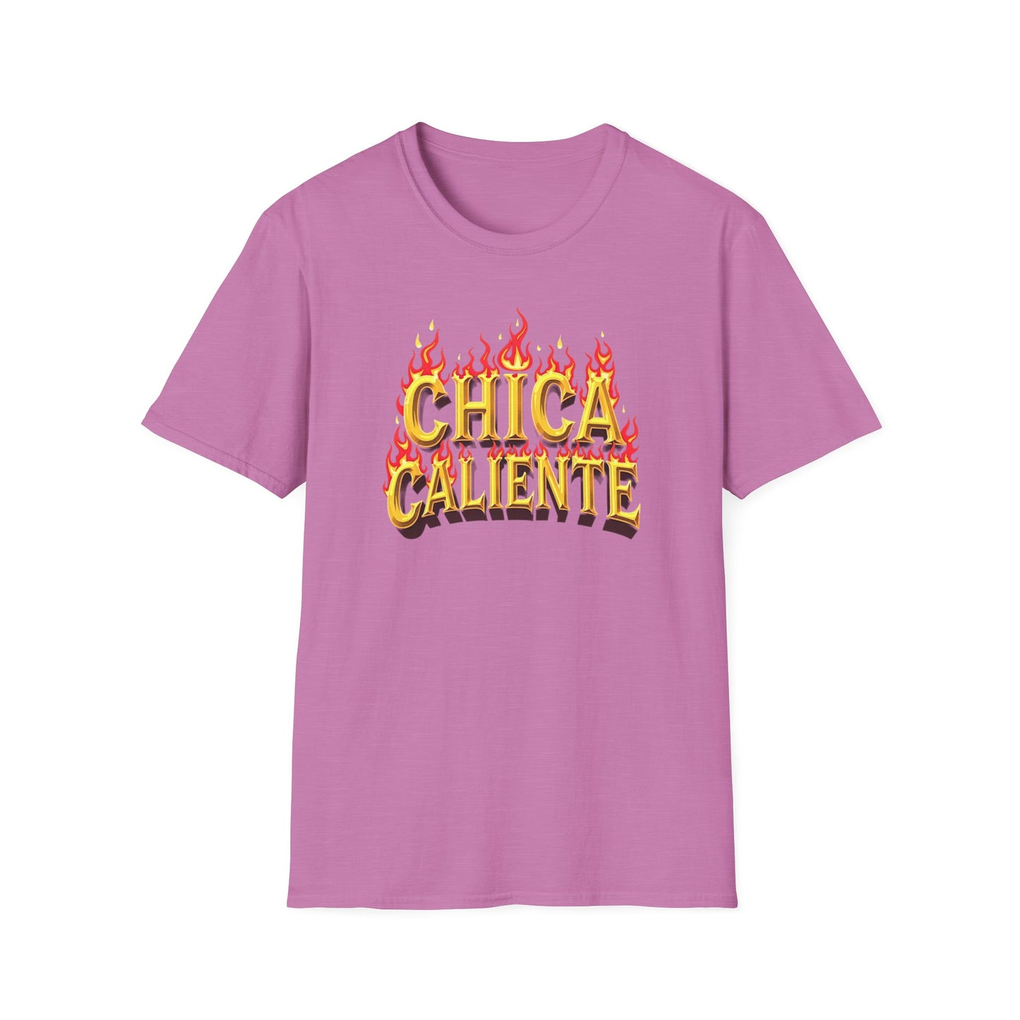 Hot Chick, Flame T-Shirt, Trendy Graphic Tee, Chica Caliente Shirt, Gift for Her, Summer Fashion, Casual Style - Psychonaut Swag