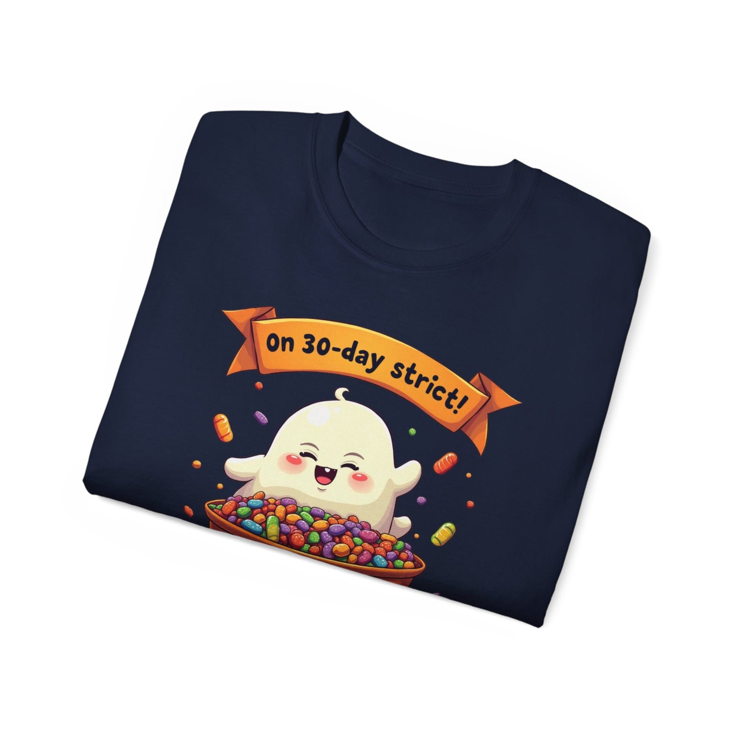 Funny Halloween Diet, Unisex Tee, Cute Ghost Humor Shirt, Gift for Halloween Lovers, Halloween Diet T-Shirt, Spooky Season Apparel