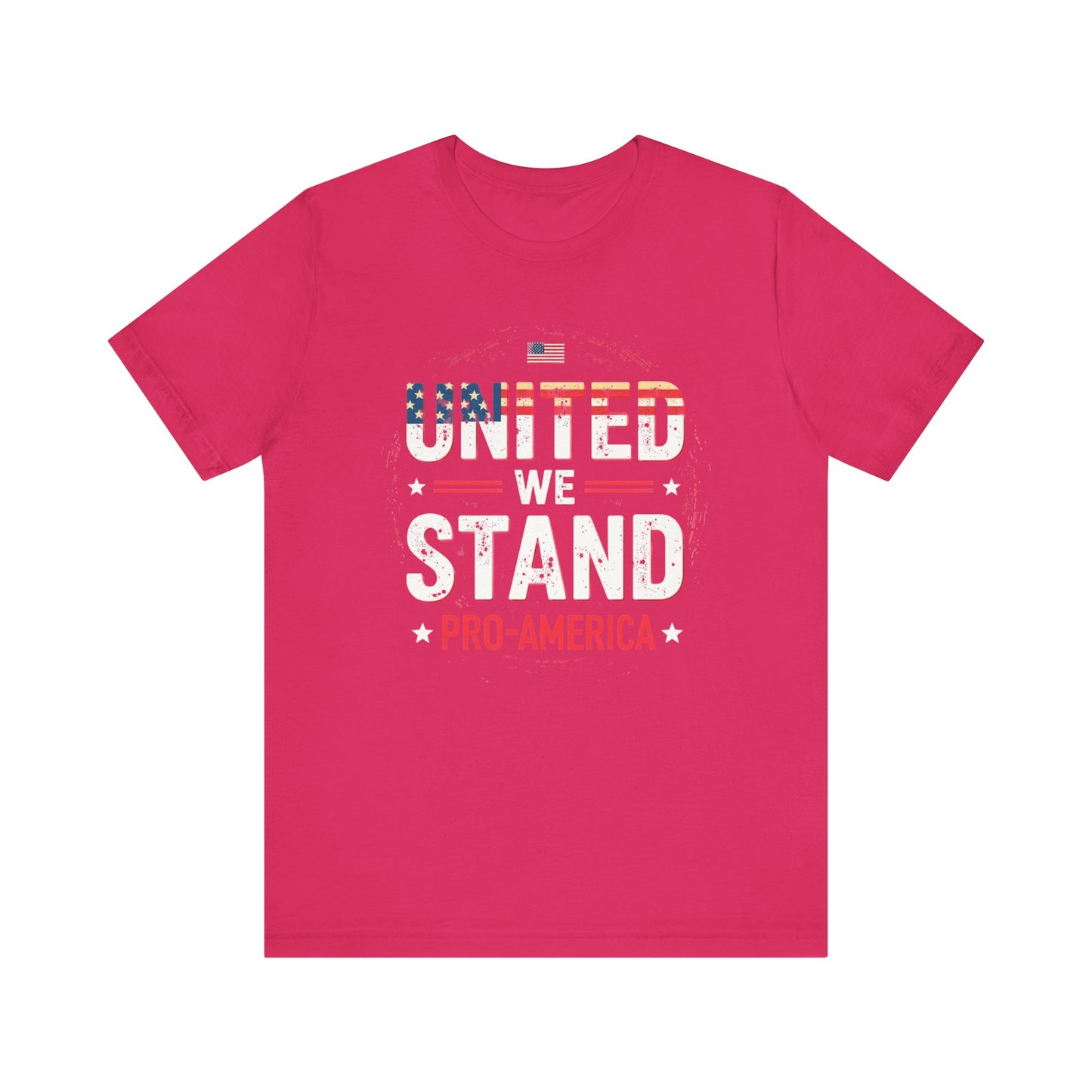 United We Stand Pro-America Unisex Tee - Casual Patriotic Shirt - Psychonaut Swag