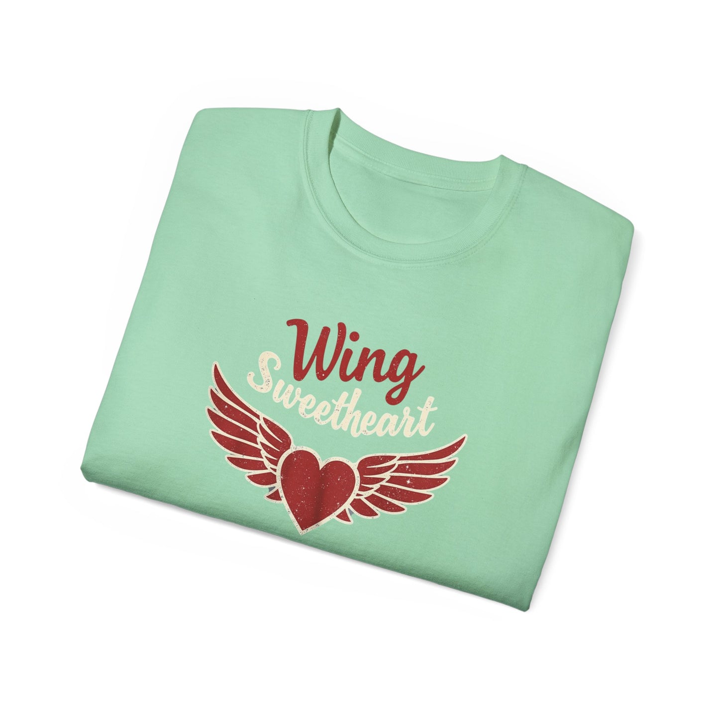 Wing Sweetheart Unisex Ultra Cotton Tee | Cute Graphic Shirt, Valentine's Day Gift, Trendy Casual Wear, Heart Theme Apparel, Unique T-Shirt - Psychonaut Swag