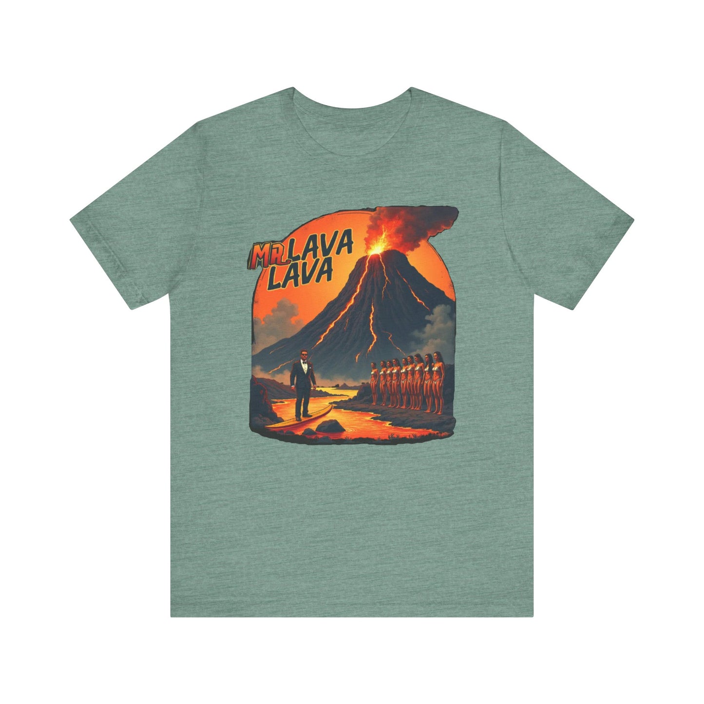 Mr. Lava Lava Tee, Unisex Graphic Shirt, Cool Retro T-Shirt, Perfect for Summer, Volcano Art, Gift for Geology Lovers - Psychonaut Swag