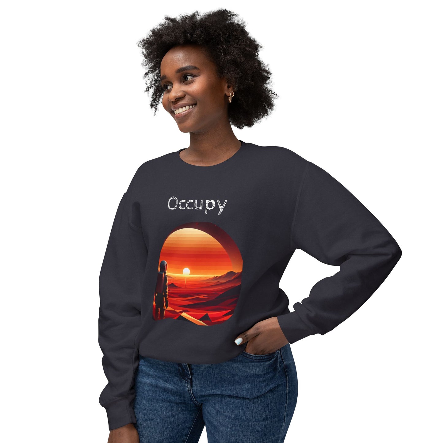 Observer wants to occupy, Lightweight Sweatshirt - Psychonaut Swag