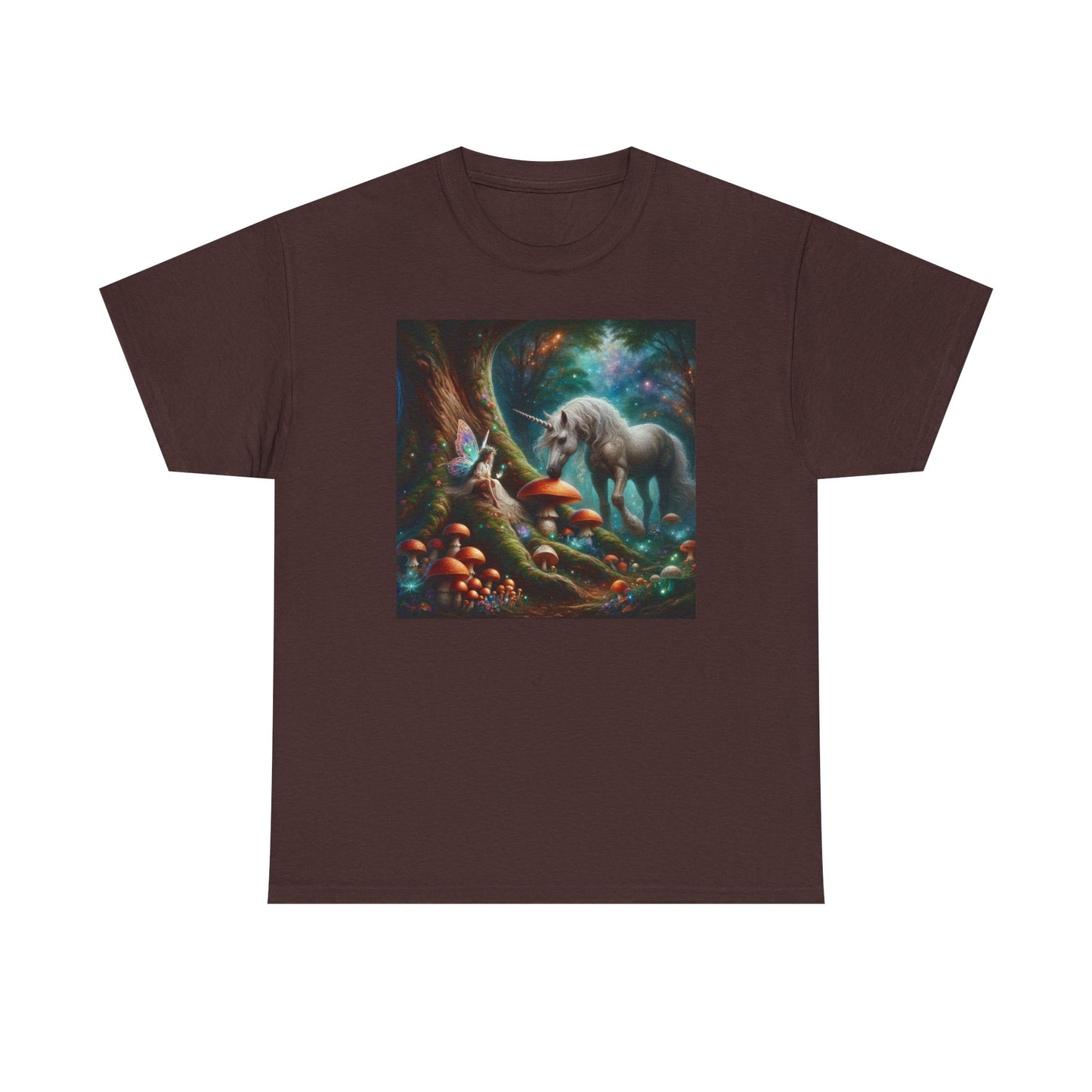 Unicorn Sighting in the Forest, Unisex Heavy Cotton Tee - Psychonaut Swag