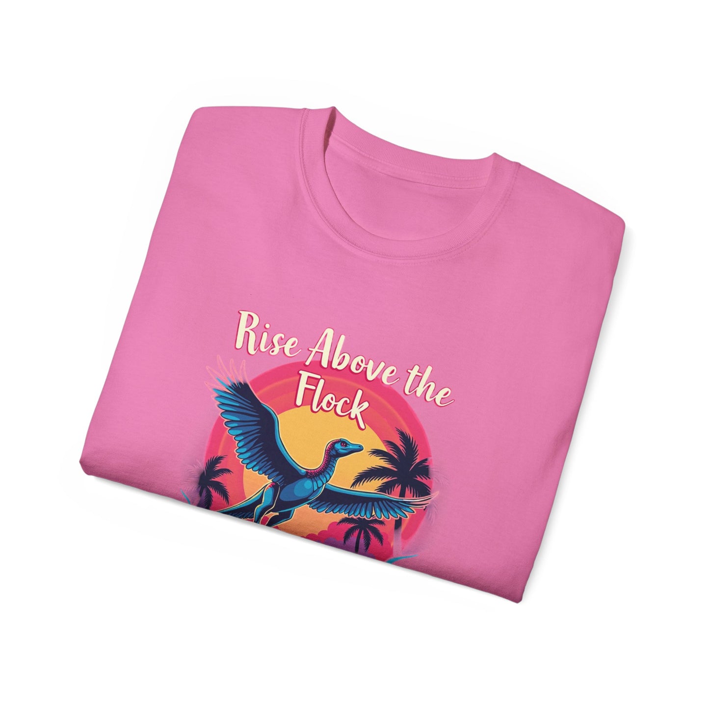 Rise Above the Flock Unisex Ultra Cotton Tee - Tropical Vibe Shirt - Psychonaut Swag
