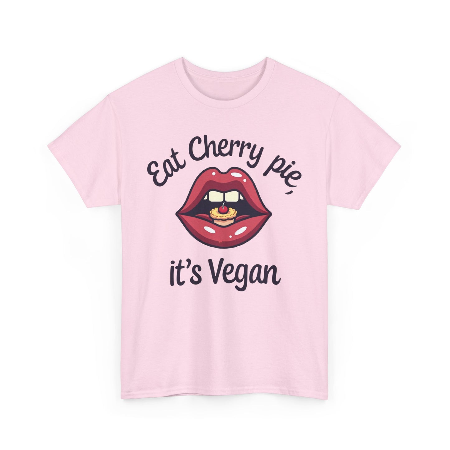 Vegan Cherry Pie Graphic Tee for Food Lovers - Psychonaut Swag