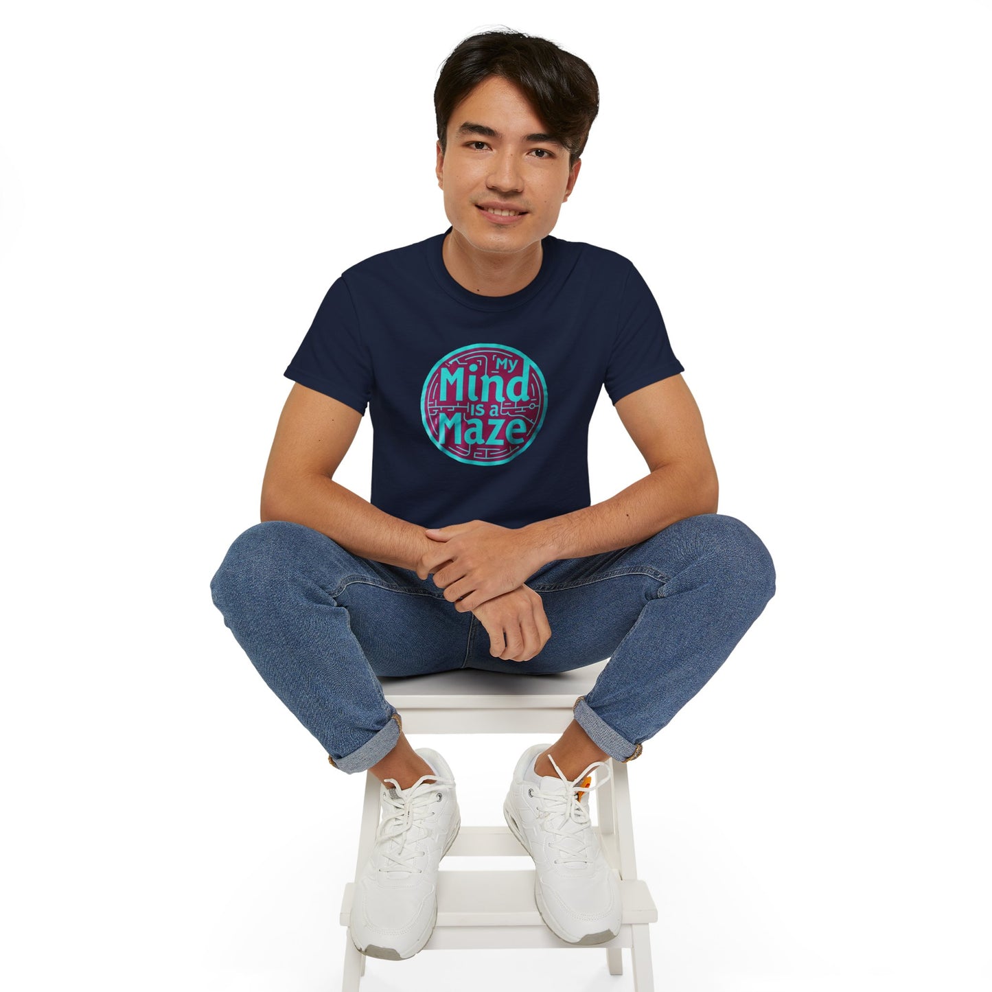 Mind is a Maze Unisex Ultra Cotton Tee - Creative and Thoughtful Shirt - Psychonaut Swag