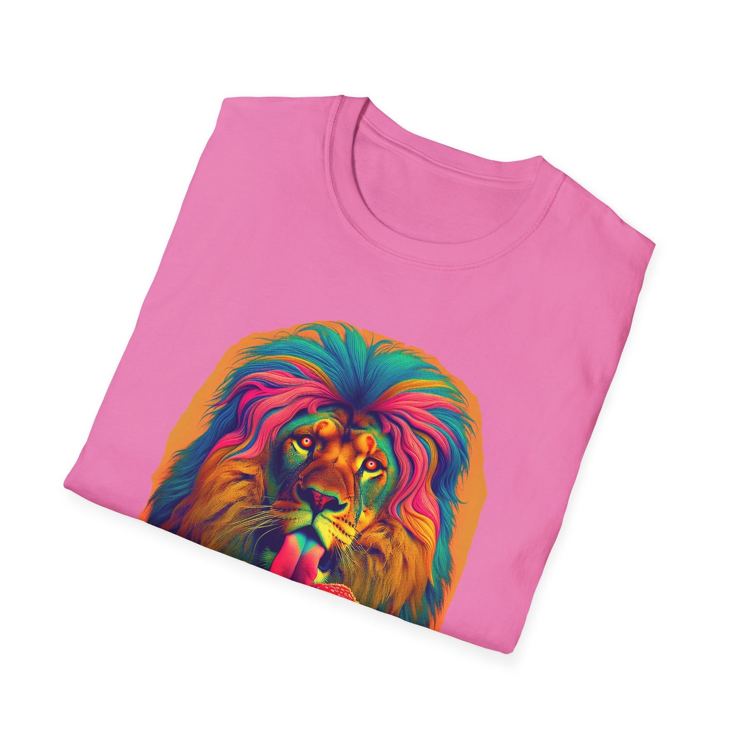 Lion Lick, Mushroom tee, Unisex T-Shirt - Psychonaut Swag