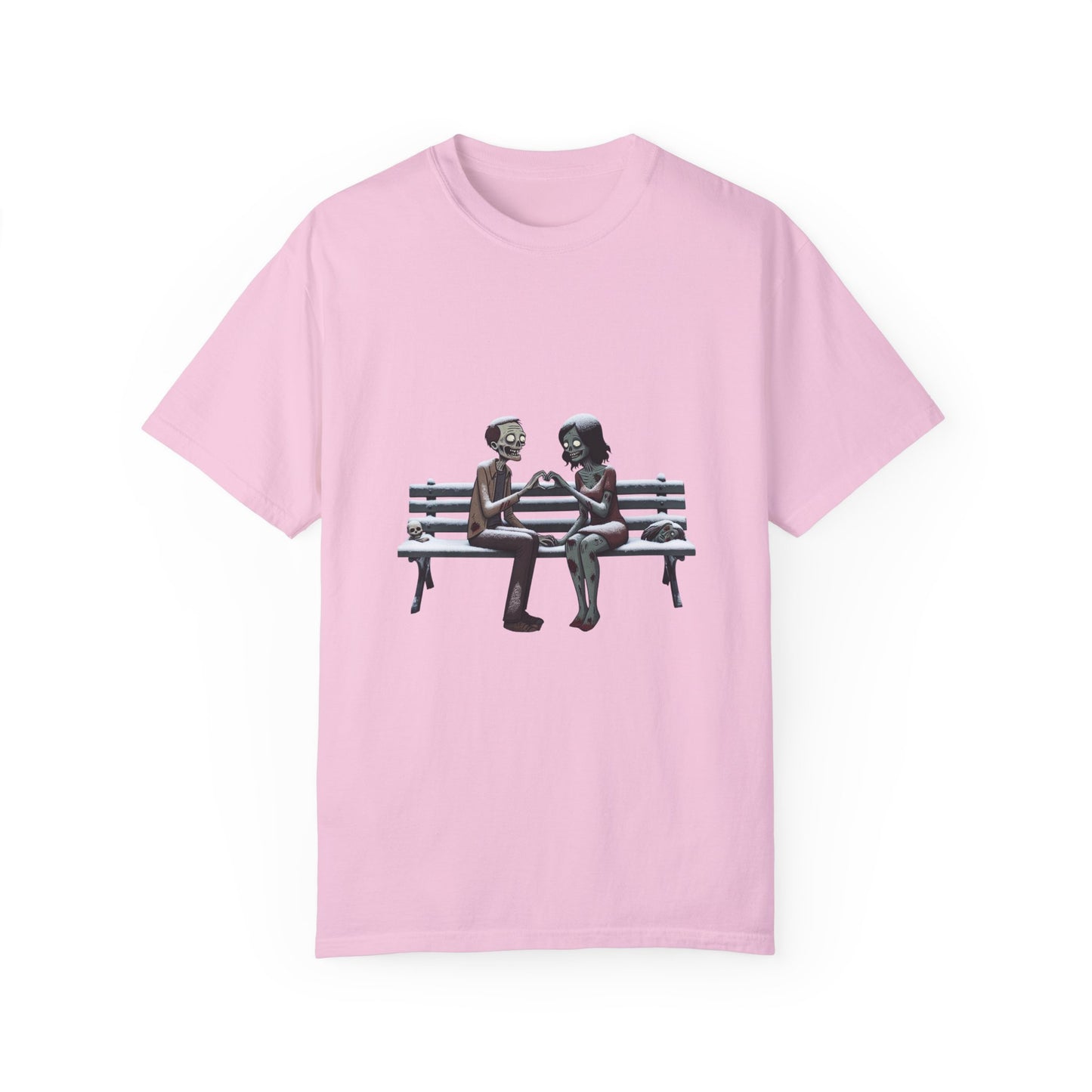 Zombie heart tee, Unisex Garment-Dyed T-shirt - Psychonaut Swag