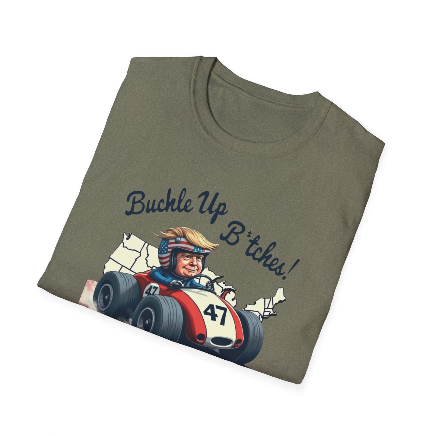 Buckle Up B*tches Unisex T-Shirt, Funny Graphic Tee, Racing Enthusiast Gift, Casual Wear, Birthday Apparel - Psychonaut Swag