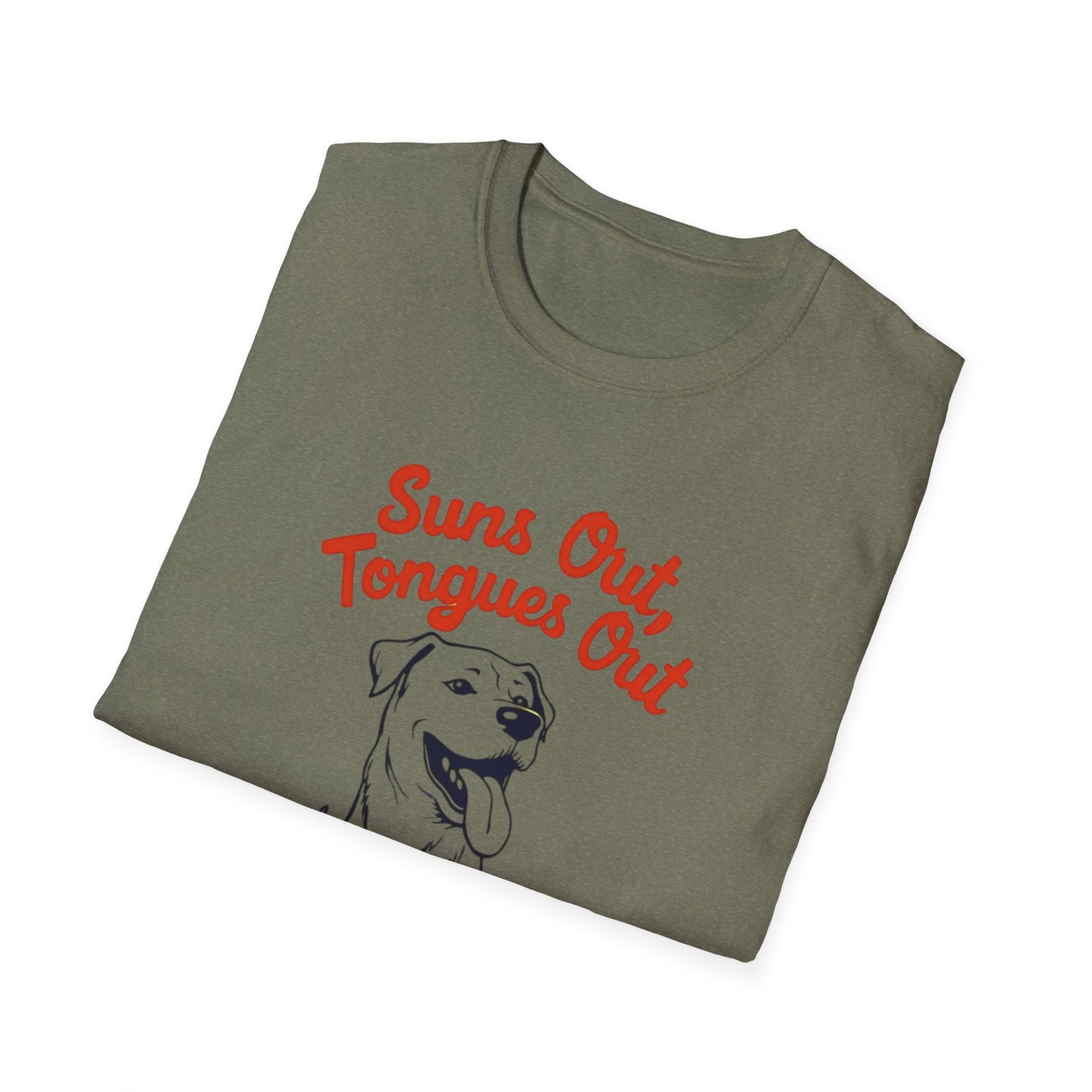 Suns Out, Tongues Out T-Shirt – Unisex Summer Tee, Dog Lovers Gift, Casual Wear, Cute Pet Shirt, Animal Lover Apparel - Psychonaut Swag