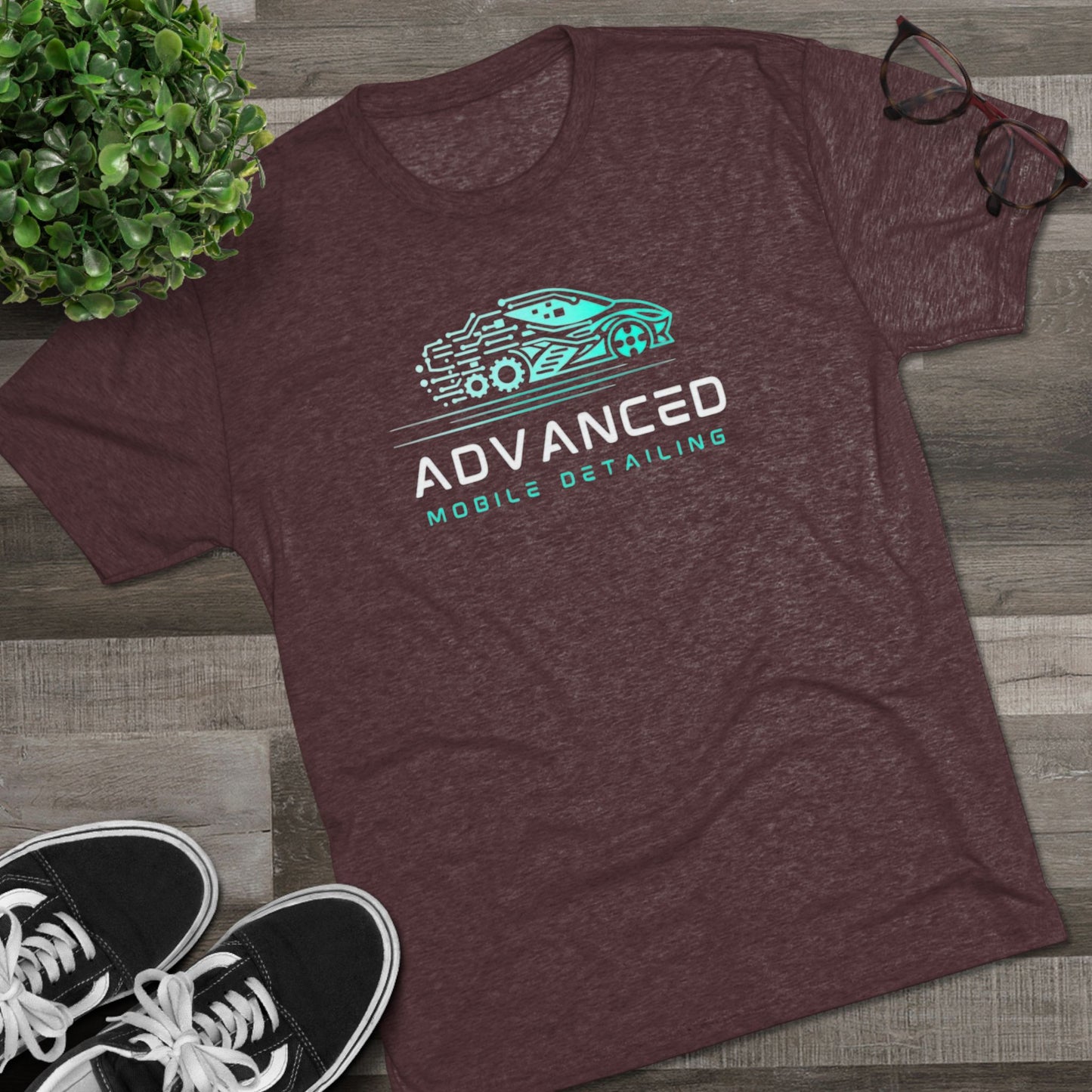 Advanced Mobile Detailing, Tri-blend, Tee | Car Enthusiast T-Shirt, Custom Auto Care Shirt, Gift for Car Lovers, Unique Vehicle Detailing Apparel