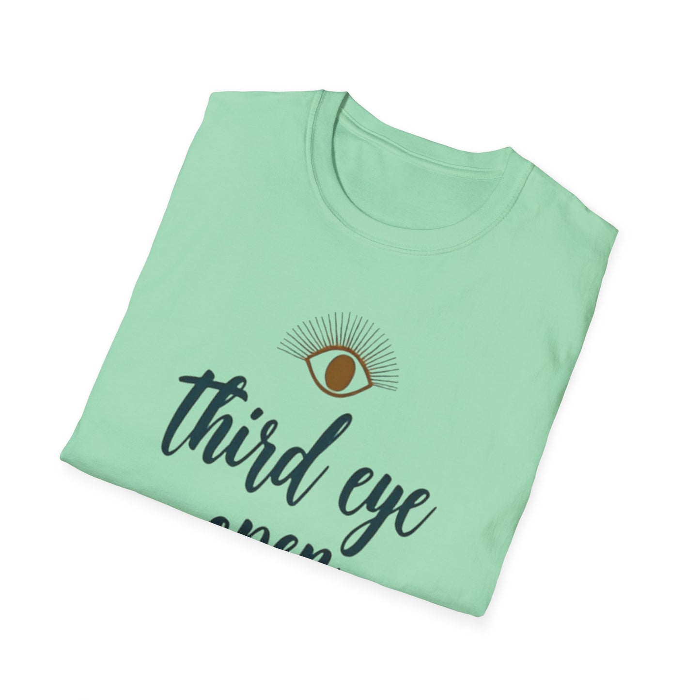 Third Eye insight, Open Unisex Softstyle T-Shirt, Spiritual Gift, Graphic Tee, Meditation Apparel, Casual Wear, Yoga Clothing, Unique T-Shirt - Psychonaut Swag