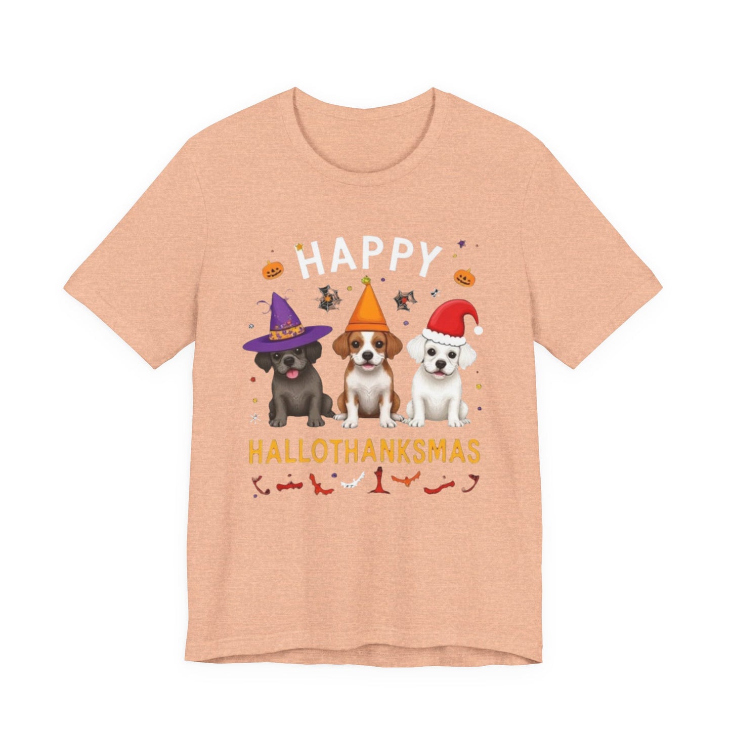 Holiday Trifecta tee, Funny Halloween T-Shirt for Parties, Unisex Short Sleeve Tee, Spooky Holiday Apparel, Gift for Halloween Lovers