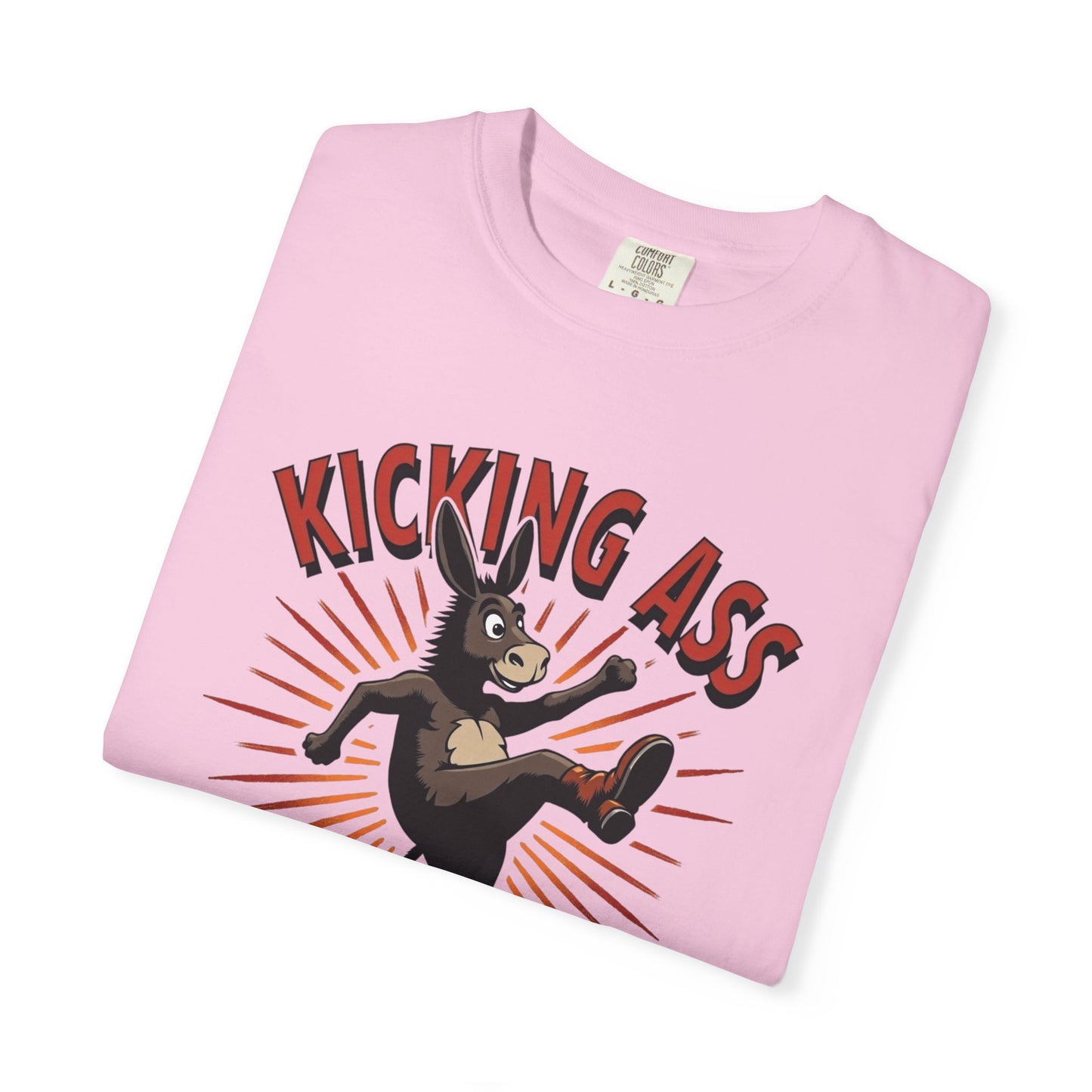 Kicking Donkey, Unisex T-Shirt | Funny Graphic Tee, Casual Wear, Humor Gift, Birthday Surprise, Motivational Apparel - Psychonaut Swag