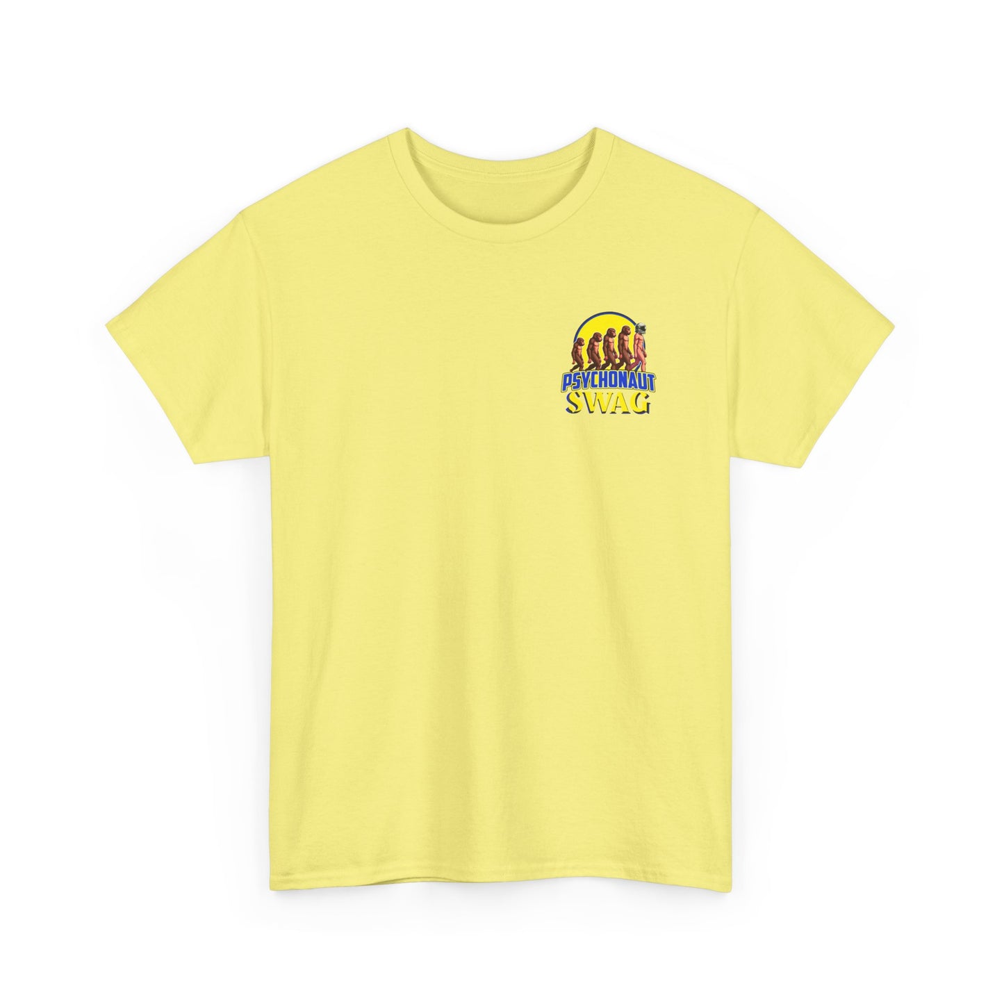 Colorful Retro Style Unisex Heavy Cotton Tee, Graphic Tee, Casual Wear, Gift Idea, Summer Fashion, Festival Outfit - Psychonaut Swag