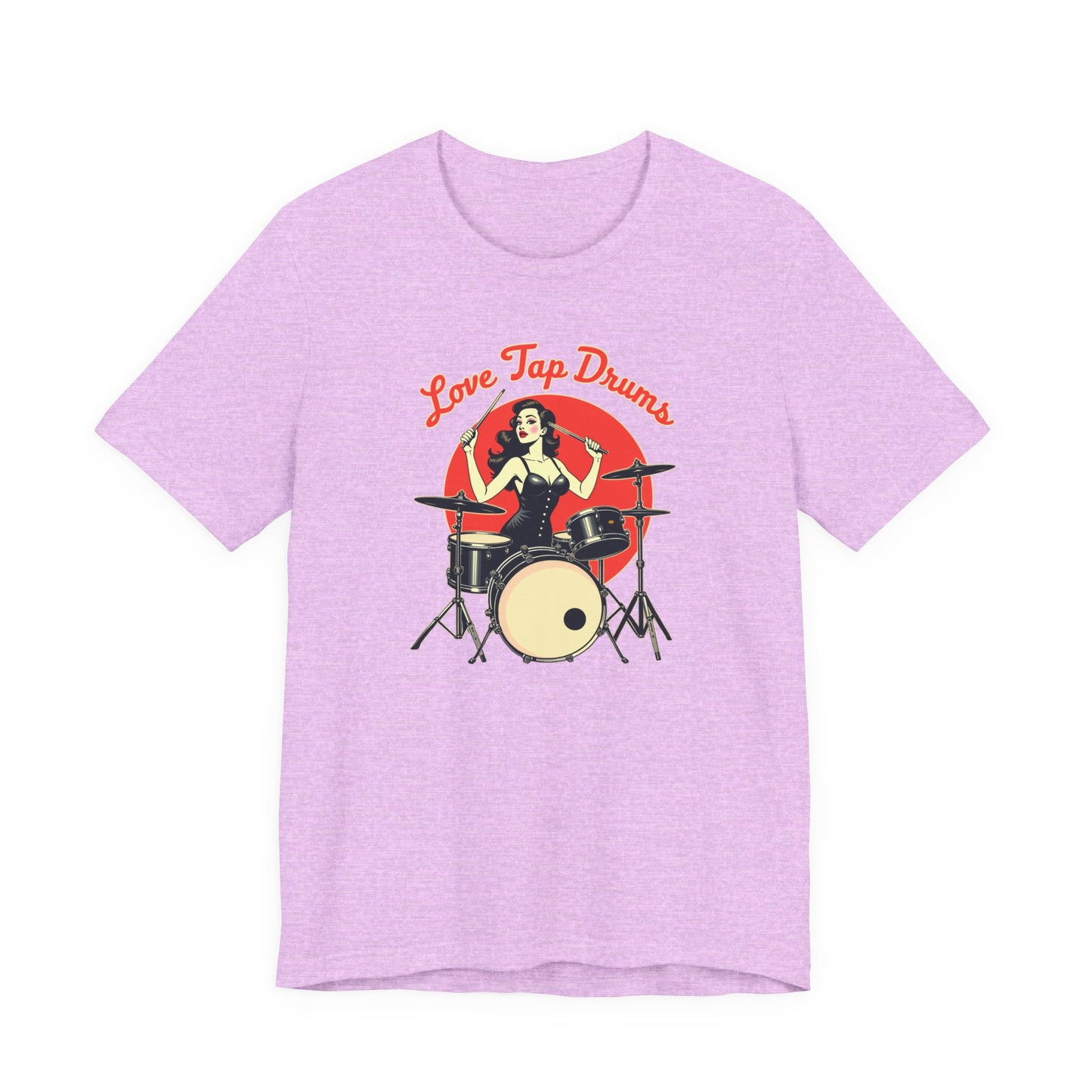 Love Tap Drums, Drummer Tee - Perfect for Music Lovers, Band Merch, Gifts for Musicians, Concerts, Casual Wear, Love Tap Drums