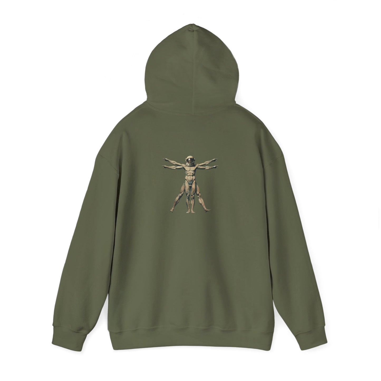 Psychonaut Staple, Vitruvian Hoody,Unisex Heavy Blend™ Hooded Sweatshirt - Psychonaut Swag