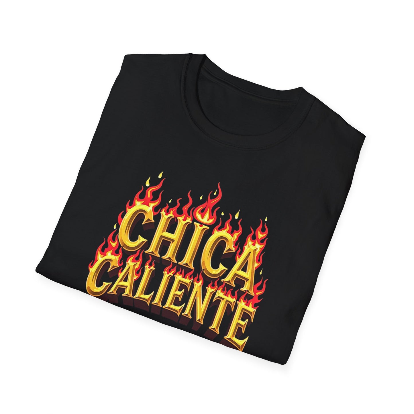 Hot Chick, Flame T-Shirt, Trendy Graphic Tee, Chica Caliente Shirt, Gift for Her, Summer Fashion, Casual Style - Psychonaut Swag