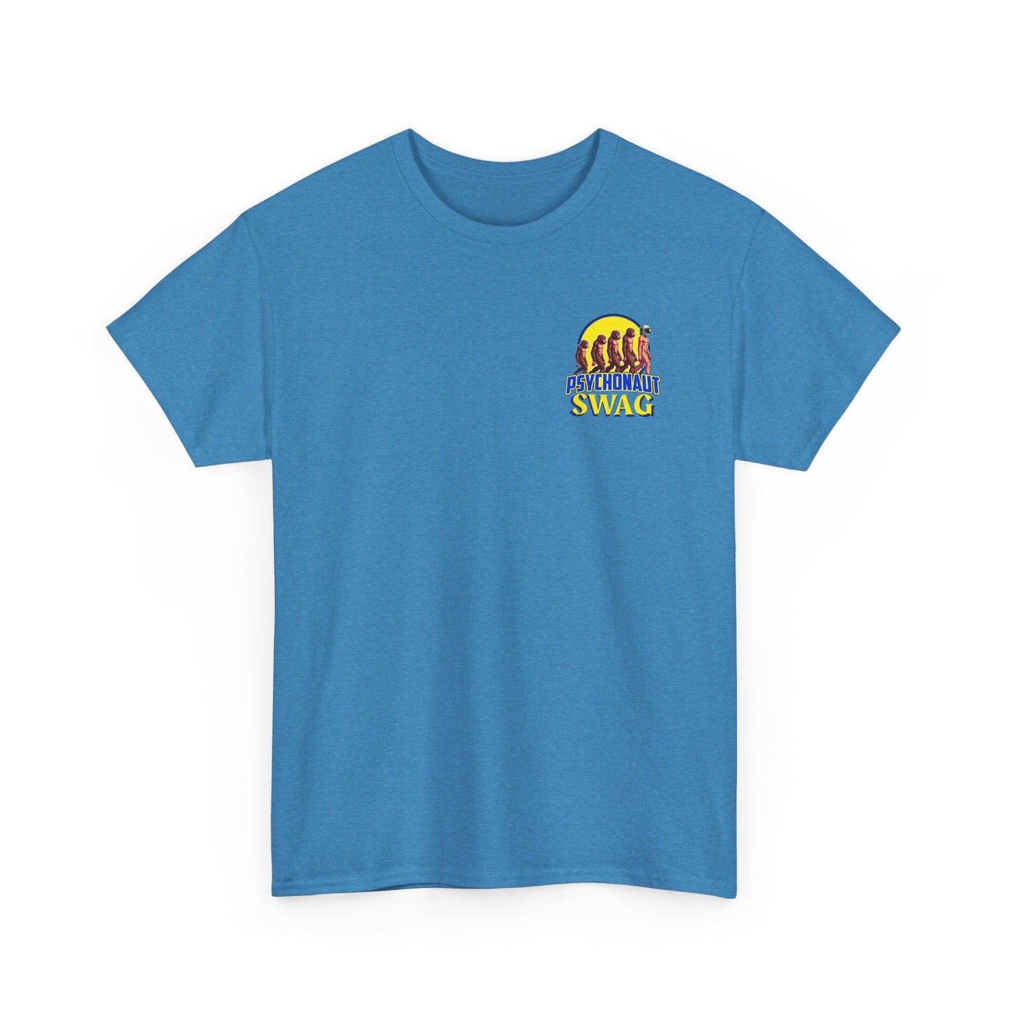 Colorful Retro Style Unisex Heavy Cotton Tee, Graphic Tee, Casual Wear, Gift Idea, Summer Fashion, Festival Outfit - Psychonaut Swag