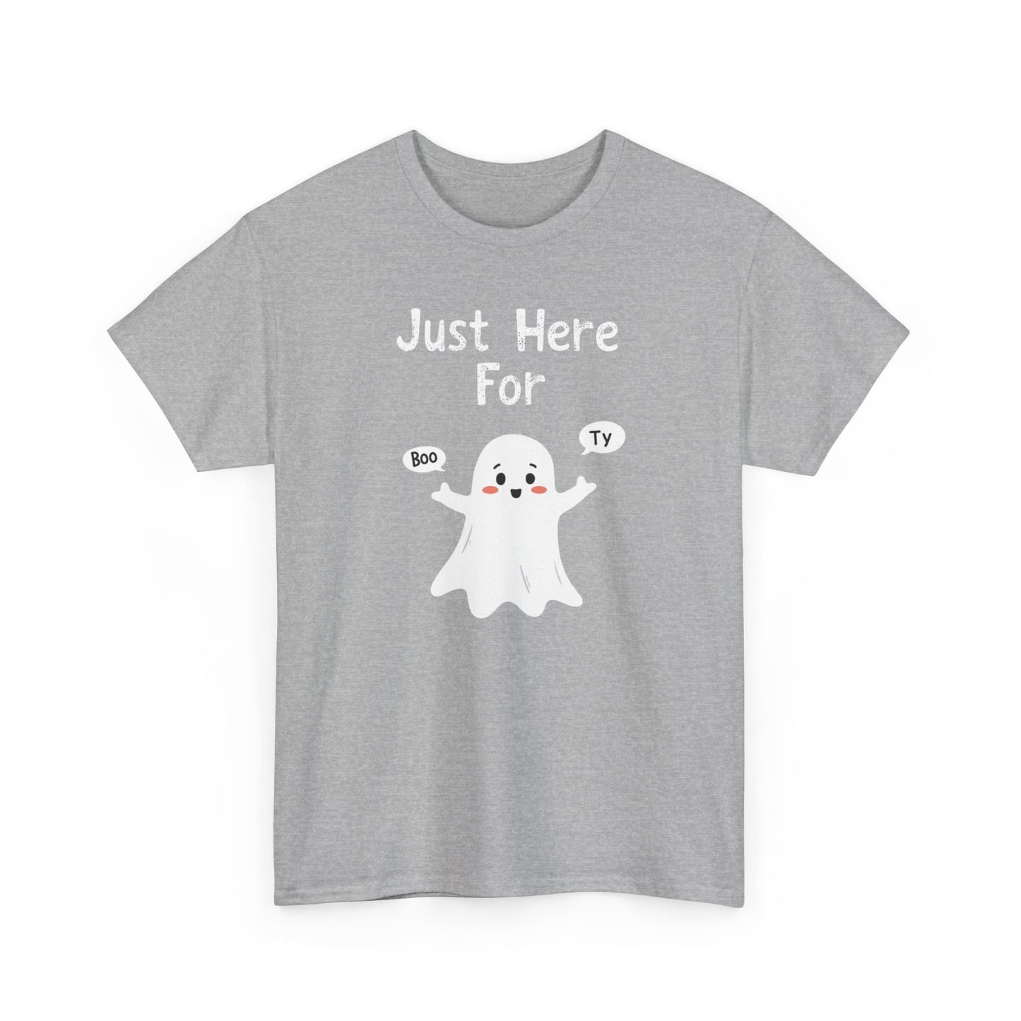Cute Boo, Unisex Heavy Cotton Tee - Perfect for Self-Love, Gift, Casual Wear, Birthdays, or Relaxation