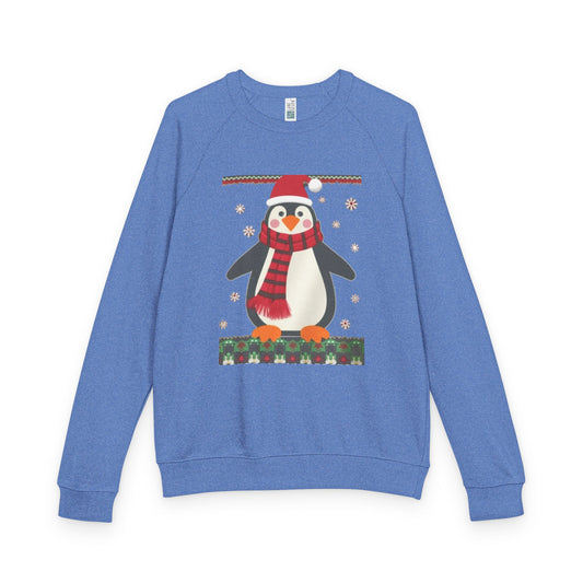 Penguin Holiday Weather Raglan Crewneck