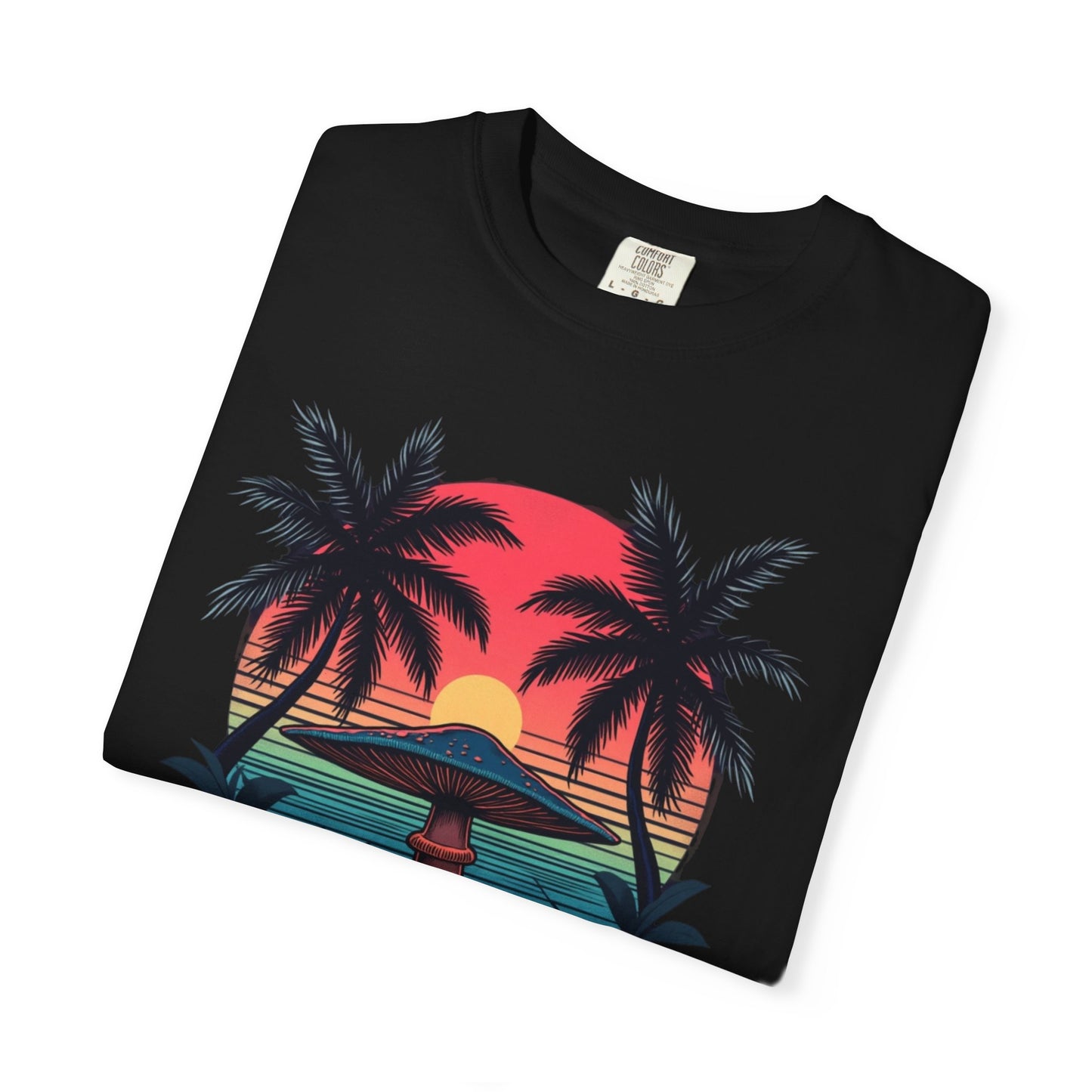 Miami Vibes, T-Shirt with Tropical Vibes Design, Summer Apparel, Beachwear, Gift for Vacation Lovers, Relaxed Style - Psychonaut Swag