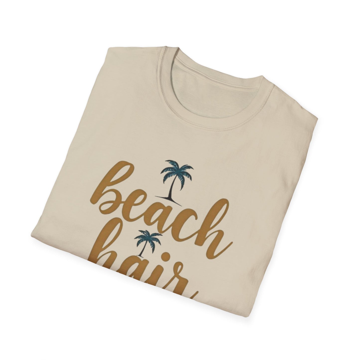 Beach Hair Don't Care Unisex T-Shirt, Summer Vibe Tee, Casual Beachwear, Gift for Beach Lovers, Vacation Attire - Psychonaut Swag