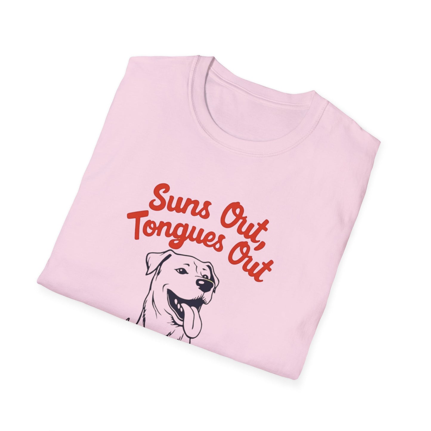 Suns Out, Tongues Out T-Shirt – Unisex Summer Tee, Dog Lovers Gift, Casual Wear, Cute Pet Shirt, Animal Lover Apparel