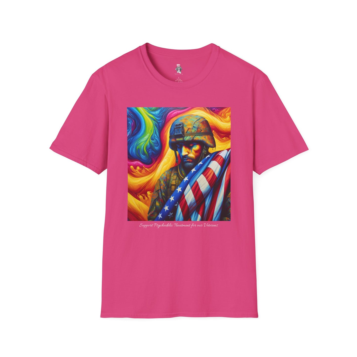 Support Psychedelic Research Awareness for Veterans T-Shirt - Psychonaut Swag