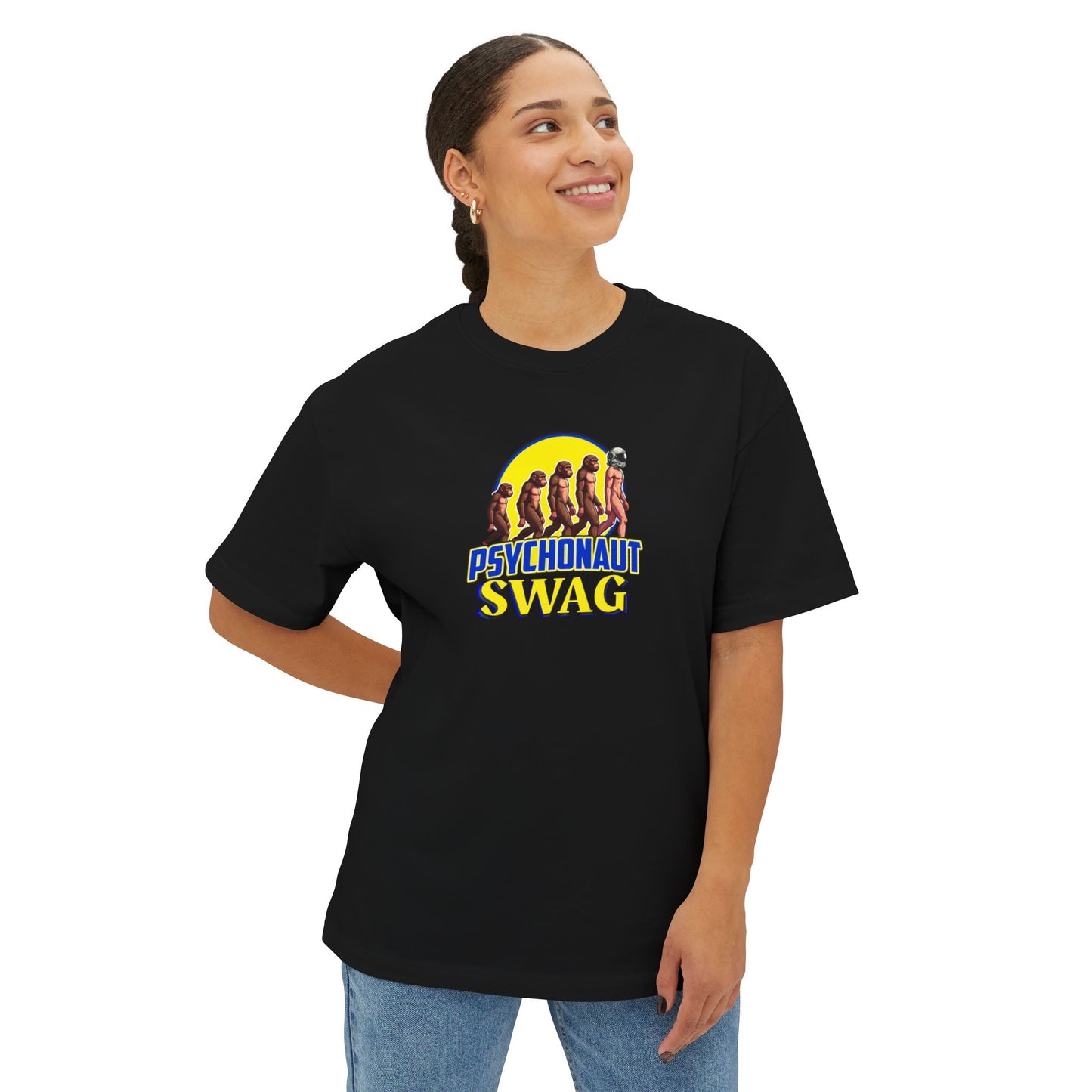 Psychonaut swag, small biz, Boxy Tee, Oversized Tee, Unisex T-Shirt, Casual Wear, Gift for Gamers, Streetwear Fashion, Summer Style