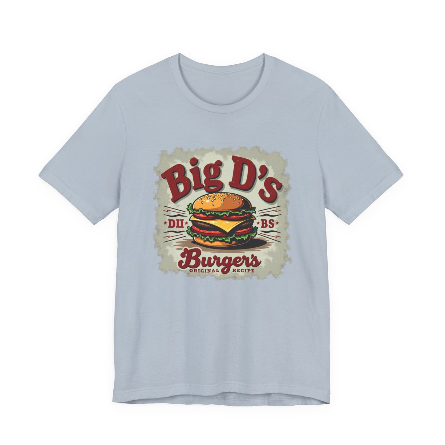Big D's Burgers Unisex Jersey Tee - Fun Foodie Shirt, Casual Wear, Burger Lover Gift, Retro Fast Food T-Shirt, Summer BBQ Fashion - Psychonaut Swag