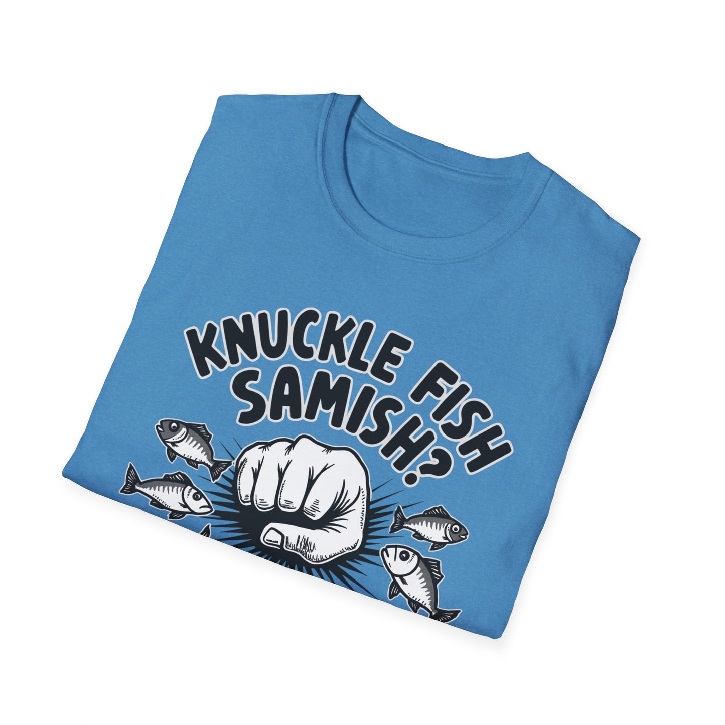 Knuckle Fish Samish, T-Shirt, Perfect for Anglers, Gift for Fishermen, Casual Wear, Outdoor Activities, Humor Shirt
