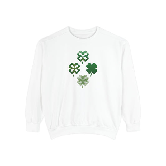 Clovers Unisex Garment-Dyed Sweatshirt
