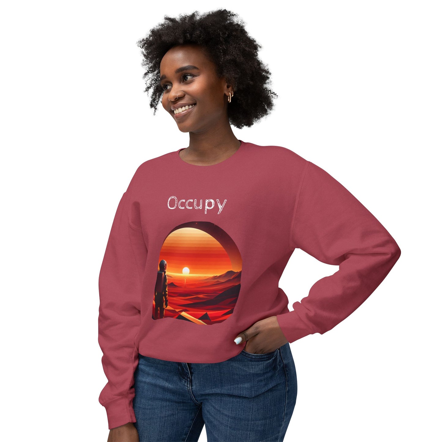 Observer wants to occupy, Lightweight Sweatshirt - Psychonaut Swag