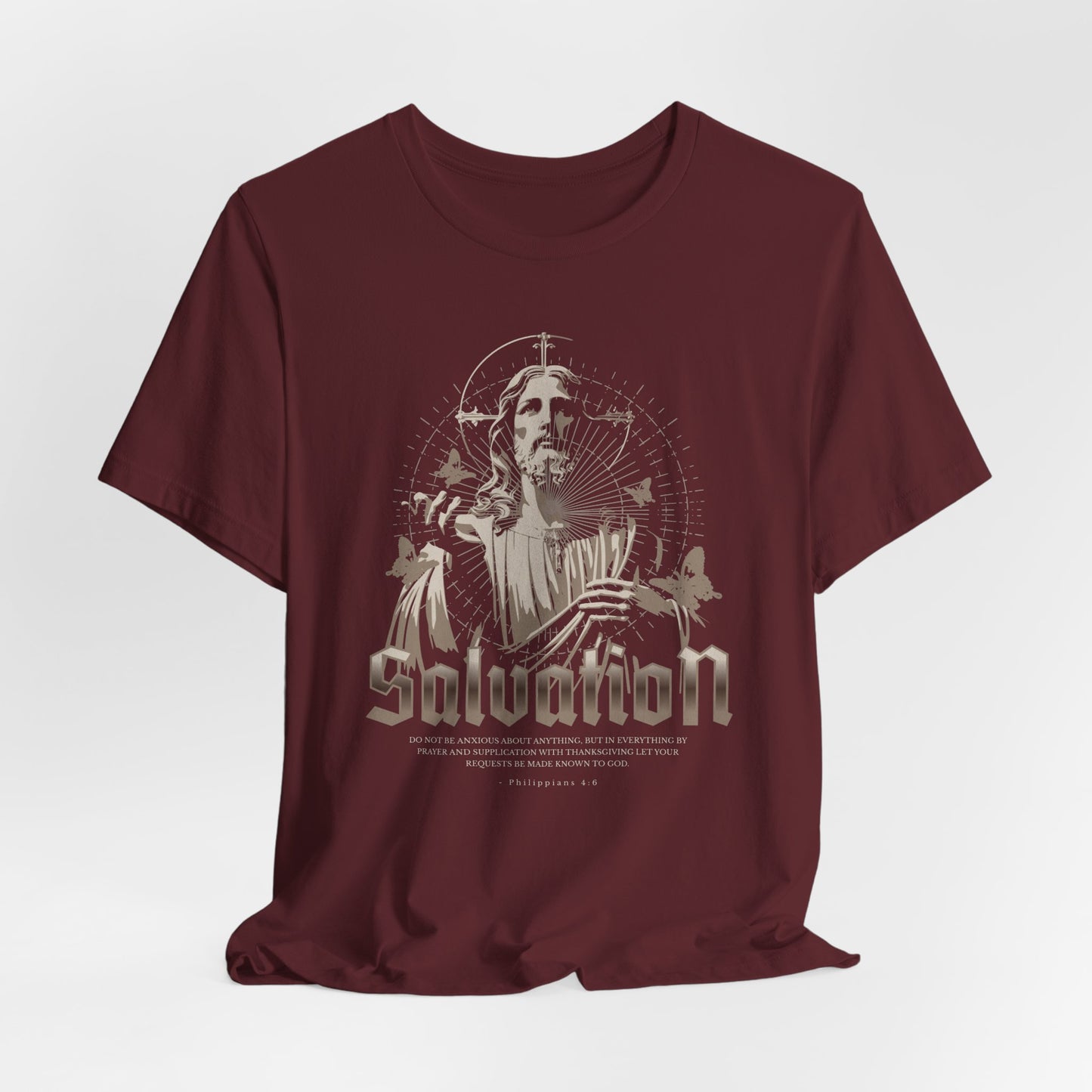 Salvation Graphic Tee — Vintage Jesus Religious T-Shirt