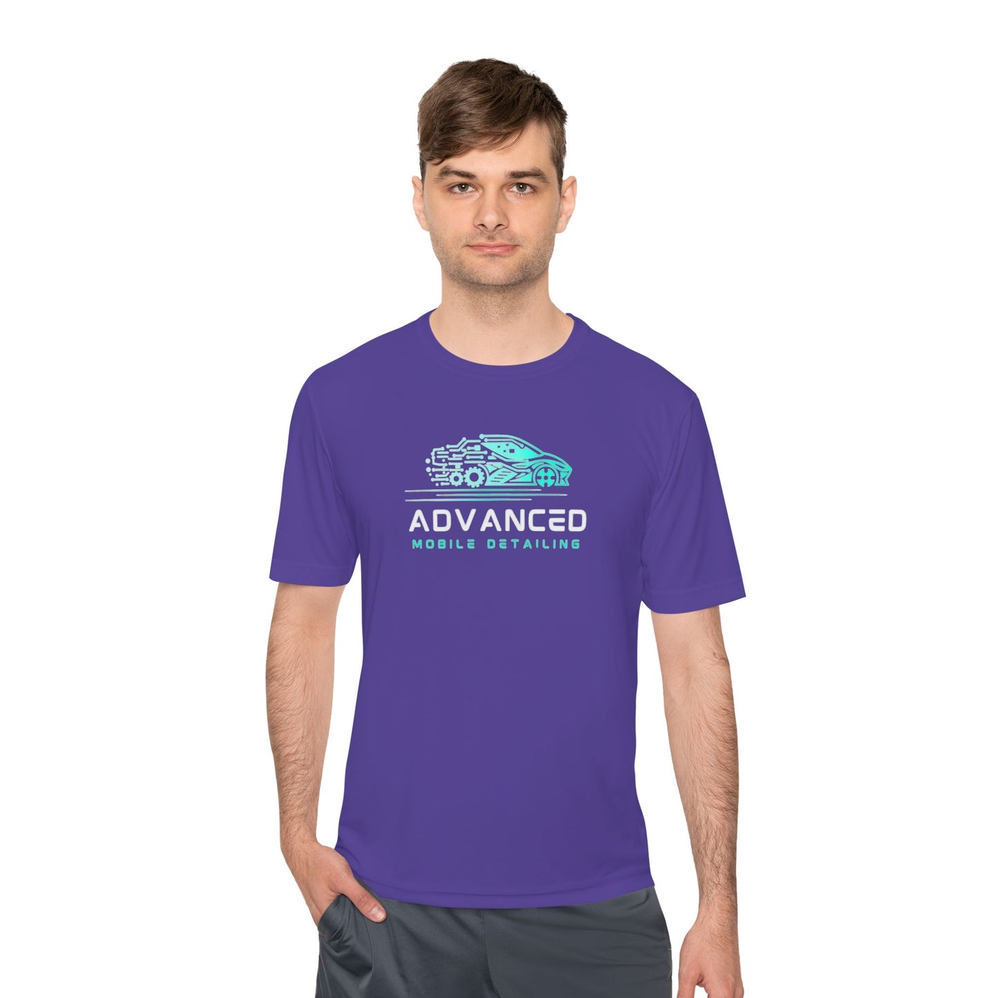 Mobile Detailing, Moisture Wicking Tee for Car Enthusiasts, Active Lifestyle Shirt, Advanced Mobile Detailing Tee, Sportswear Gift for Him, Fitness Apparel