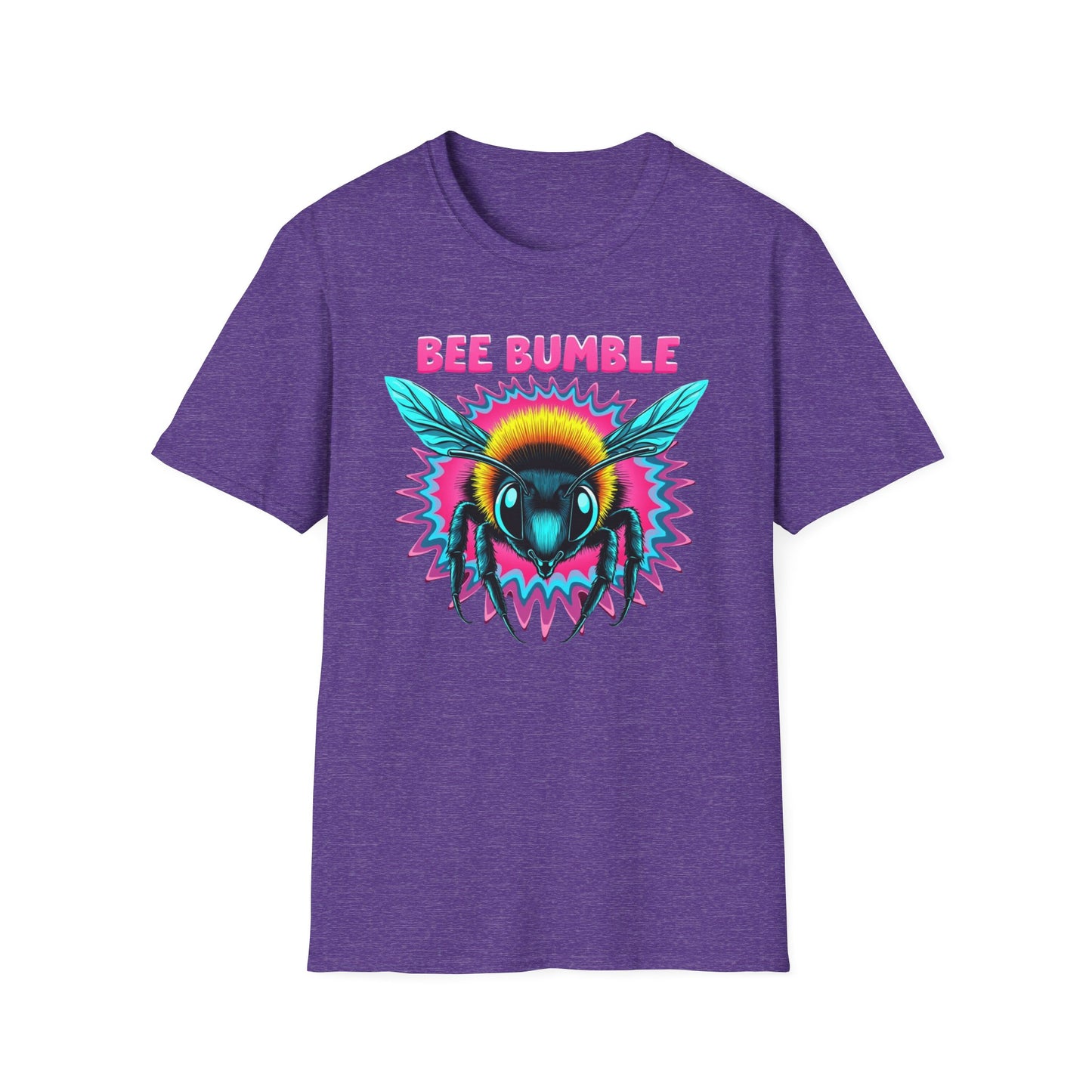 Bee Bumble T-Shirt, Retro Graphic Tee, Softstyle Unisex Shirt, Summer Fashion, Gift for Beekeepers, Eco-Friendly Tee - Psychonaut Swag